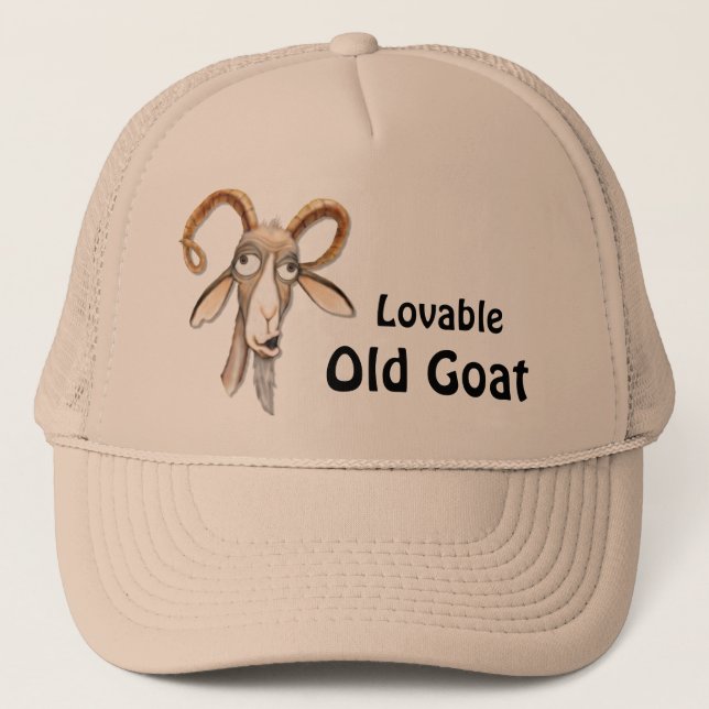 Casquette Vielle chèvre amusante (Devant)