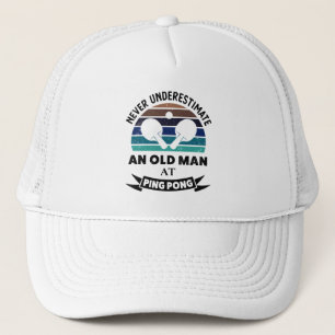 Casquette Vieux homme à Ping Pong Drôle ping ping-pong Drôle