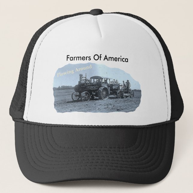 Casquette Vieux labourage vintage de tracteur (Devant)