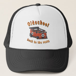 Casquette Vieux, vintage car in red