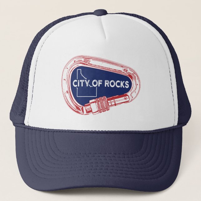 Casquette Ville De Rocks Idaho Rock Escalade Carabiner (Devant)