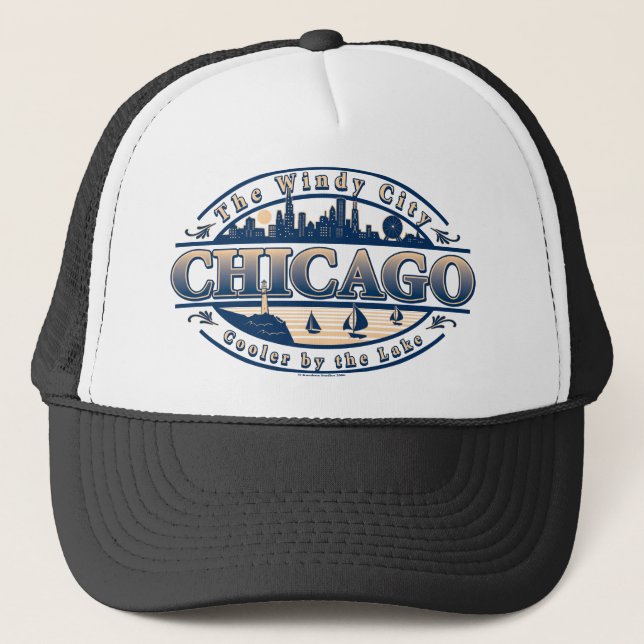 Casquette ville venteuse de chicago (Devant)