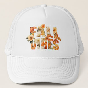 Casquette Villes d'automne aquarelle fleur sauvage feuille a