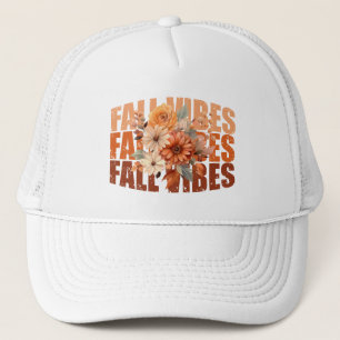 Casquette Villes d'automne aquarelle fleur sauvage feuilles