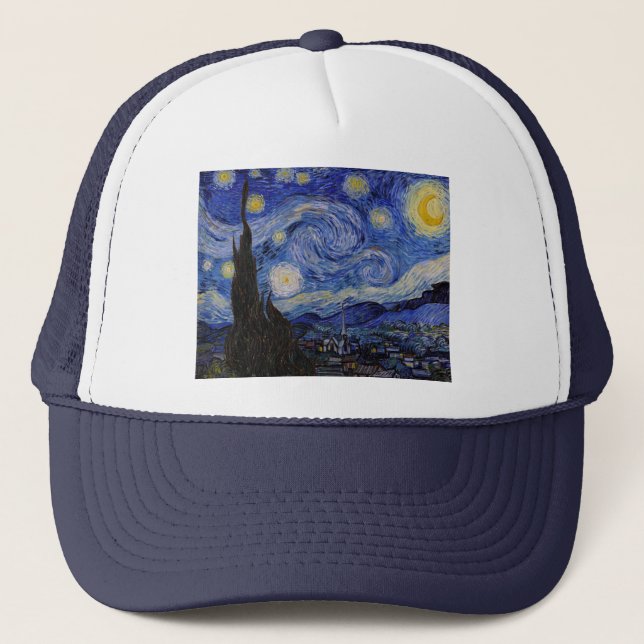 Casquette Vincent Van Gogh - La nuit étoilée (Devant)
