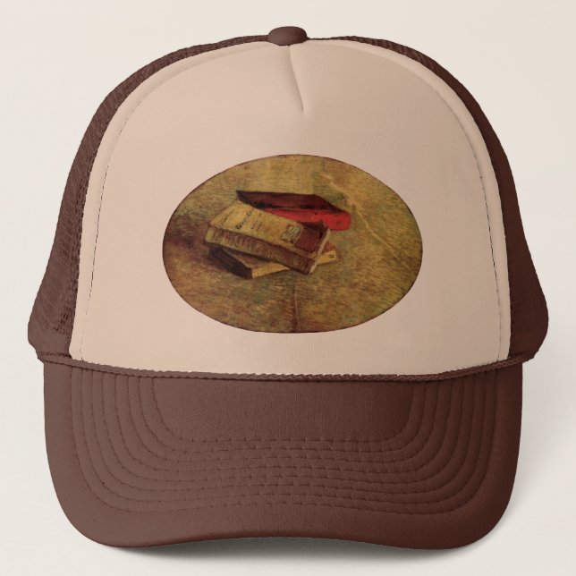 Casquette Vincent van Gogh - La vie morte avec trois livres (Devant)