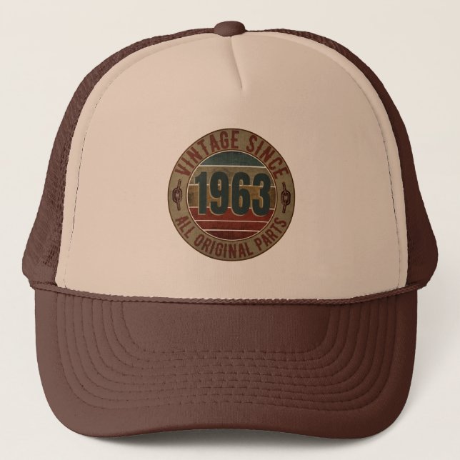 CASQUETTE VINTAGE 1963 CADEAU D'ANNIVERSAIRE CADEAU CADEAU D (Devant)