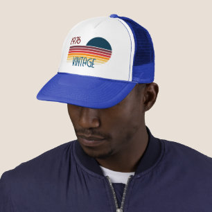 Casquette Vintage 1976 Retro Stripe Sun 50e anniversaire