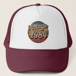 CASQUETTE VINTAGE 1984 HOMMES FEMMES ANNIVERSAIRE CADEAU TRU