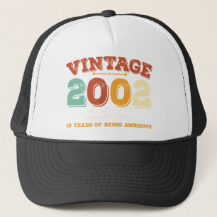 Casquette Vintage 2002, 19 ANS D'ÊTRE INCROYABLE
