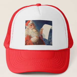Casquette Vintage Christmas, Père Noël Naughty Nice Liste