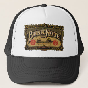 Casquette Vintage Cigar Étiquette Art, Bank Note Money Finan