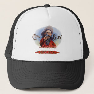 Casquette Vintage Cigar Étiquette Art, Cowboy frappe la marq