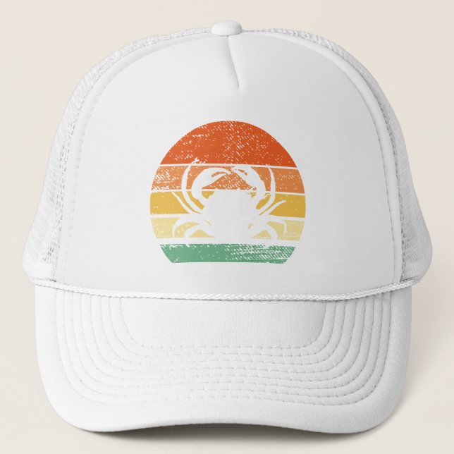 Casquette Vintage Crabe Lover Drôle Crabe Retro (Devant)