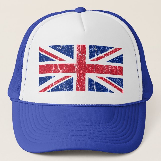 Casquette vintage de camionneur d'Union Jack (Devant)