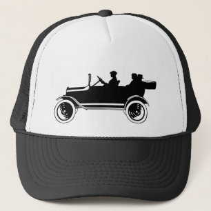 Casquette vintage de casquette de silhouette de
