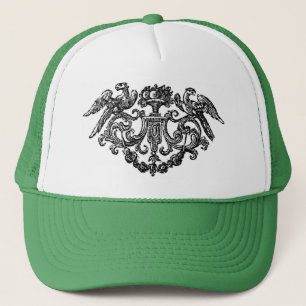Casquette vintage d'illustration d'oiseau