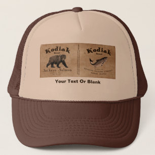 Casquette Vintage Étiquette Saumon Kodiak