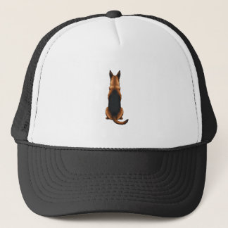 Casquette Vintage German Shepherd Back View Dog Illustration
