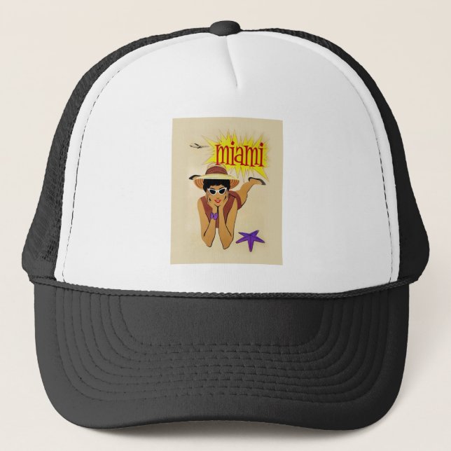 Casquette Vintage Miami Beach (Devant)