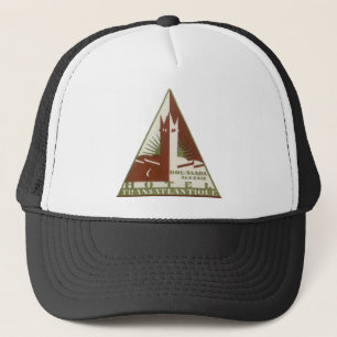 Casquette Vintage voyage, Hôtel Trans Atlantique, Algérie