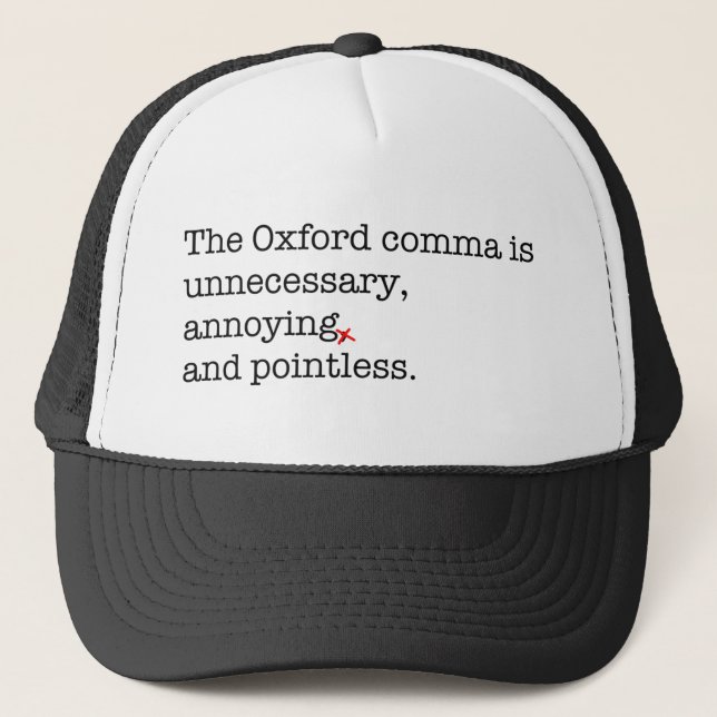 Casquette Virgule d'Anti-Oxford (Devant)