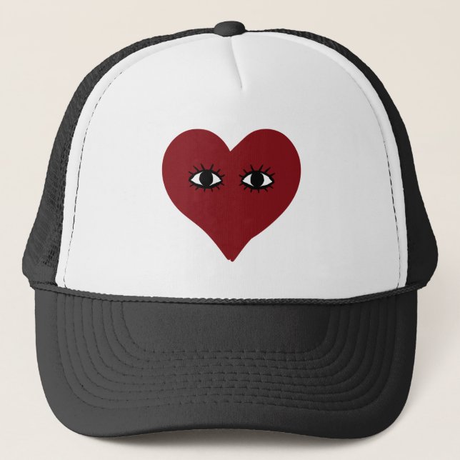Casquette Visage cardiaque Abstrait (Devant)