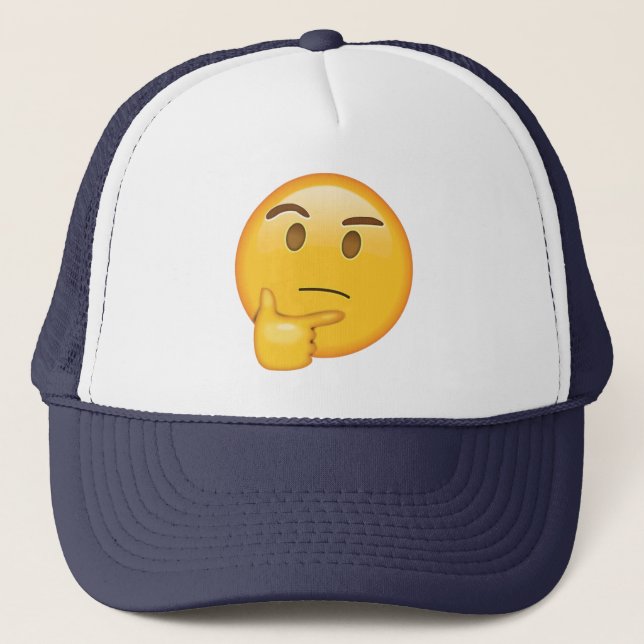 Casquette Visage de pensée - Emoji (Devant)