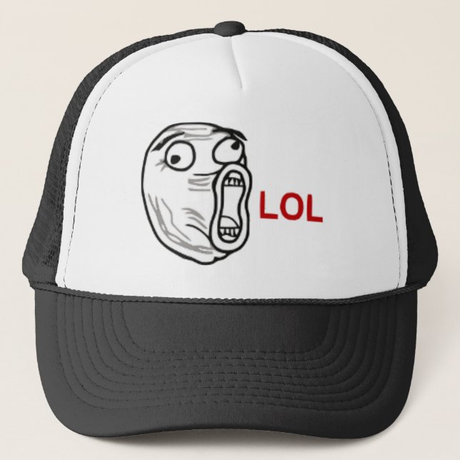 Casquette Visage de rage de LOL (Devant)