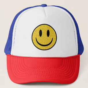 Casquette Visage de sourire parties scintillant