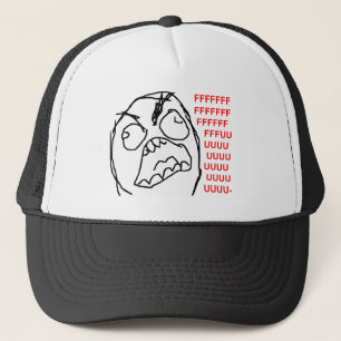 Casquette Visage fâché Meme de rage de Fuu Fuuu de type de