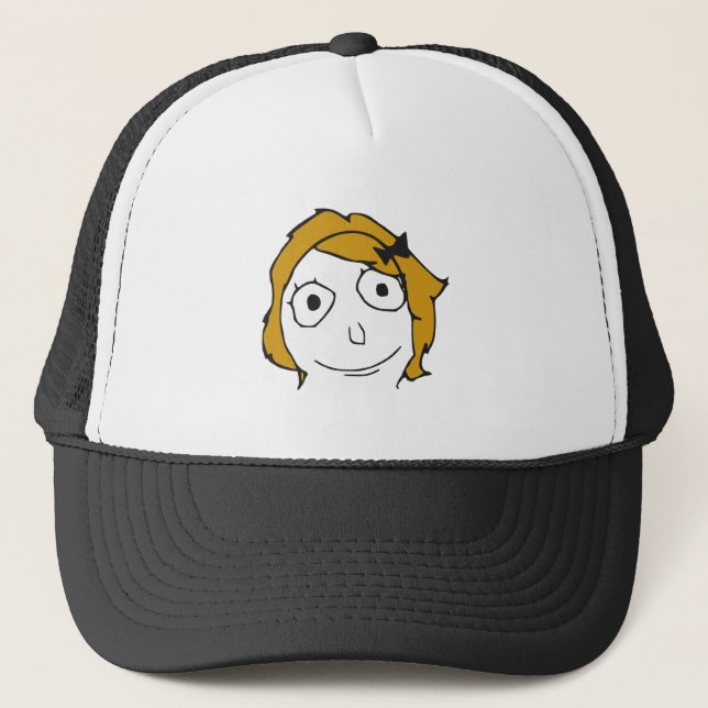 Casquette Visage jaune blond Meme de rage de cheveux de (Devant)