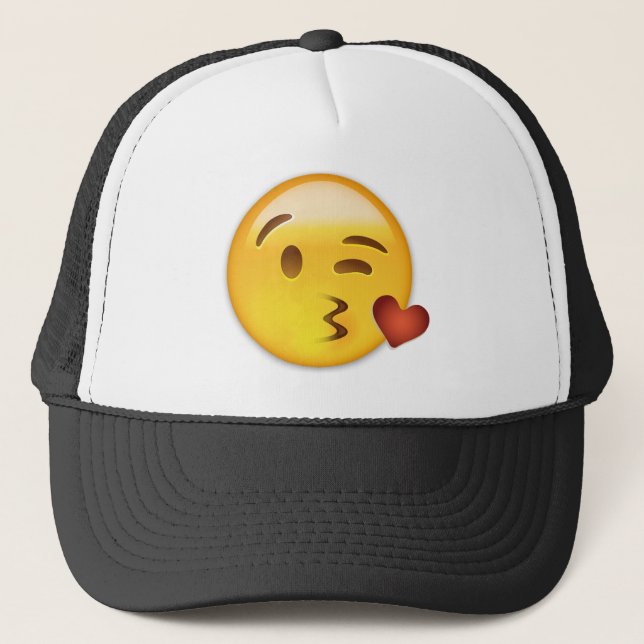 Casquette Visage jetant un baiser Emoji (Devant)
