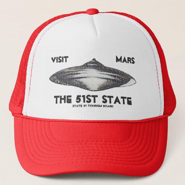 Casquette Visite Mars, le cinquante-et-unième état (Devant)