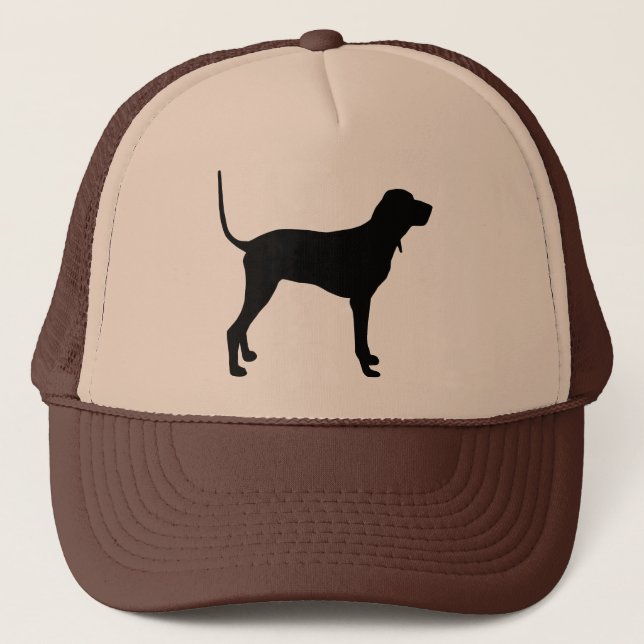 Casquette Vitesse noire et bronzage de Coonhound (Devant)