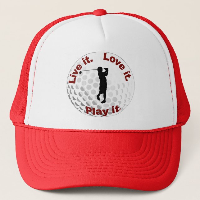 Casquette Vivent il. Aimez-le. Jouez-le (Devant)