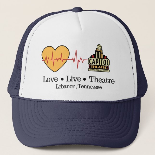 Casquette Vivez et respirez le chapeau de boule de théâtre (Devant)