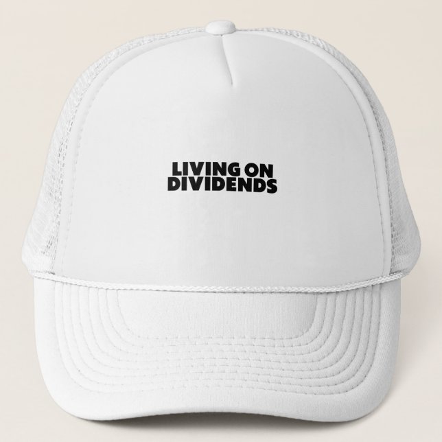 Casquette Vivre Sur Dividendes - Conception Des Investisseur (Devant)