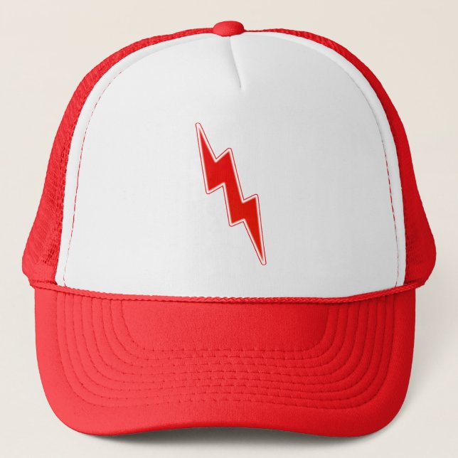 Casquette Vlan - boulon de foudre rouge (Devant)