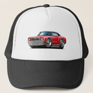 Casquette Voiture 1972 supérieure Rouge-Noire de Monte Carl