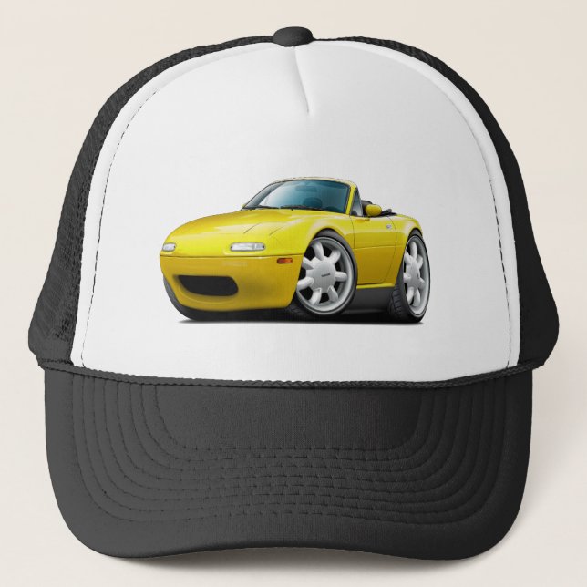 Casquette Voiture 1990-98 jaune de Miata (Devant)