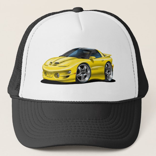 Casquette Voiture 1998-02 jaune du transport AM (Devant)