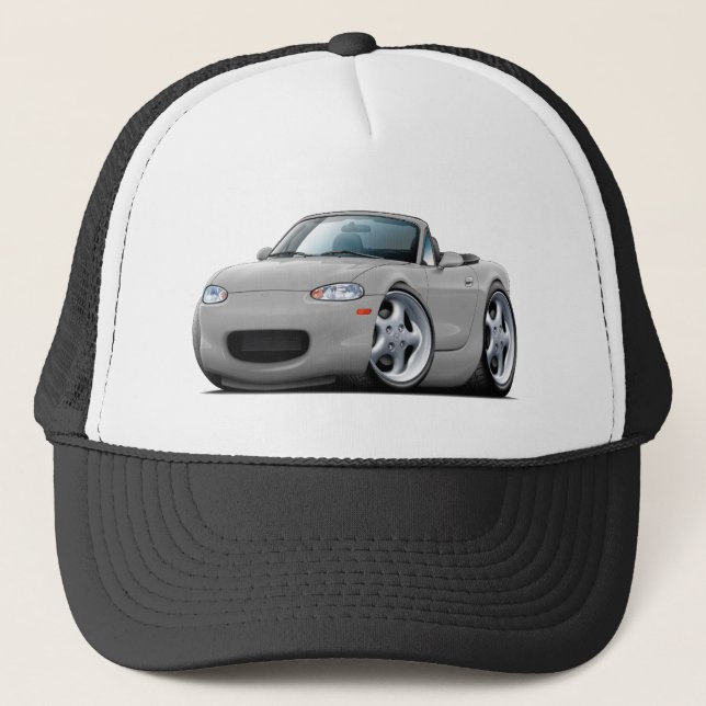 Casquette Voiture 1999-05 argentée de Miata (Devant)