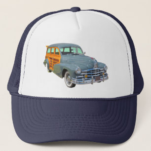 Casquette Voiture ancienne 1948 argentée de Woody de filet