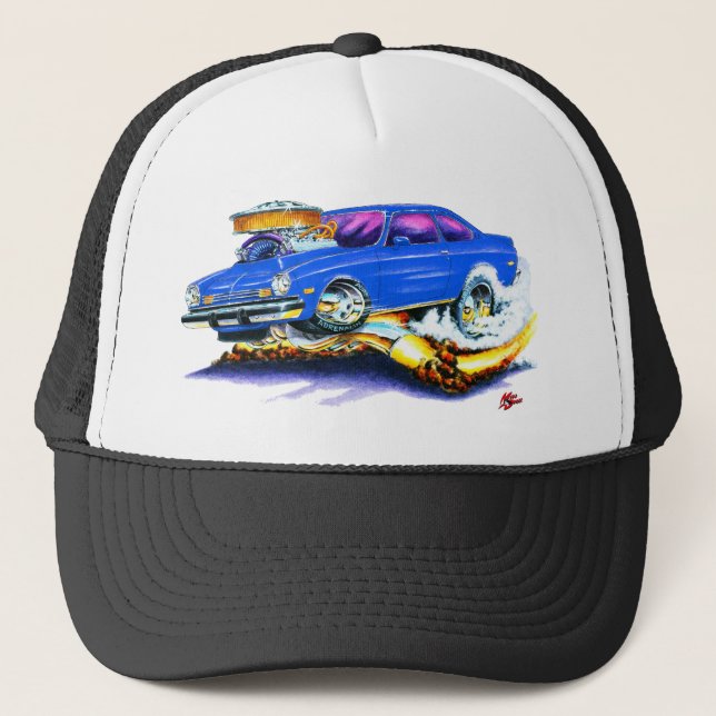Casquette Voiture de bleu de Chevy Vega (Devant)