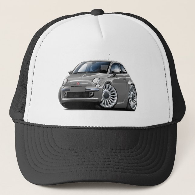 Casquette Voiture de gris de Fiat 500 (Devant)
