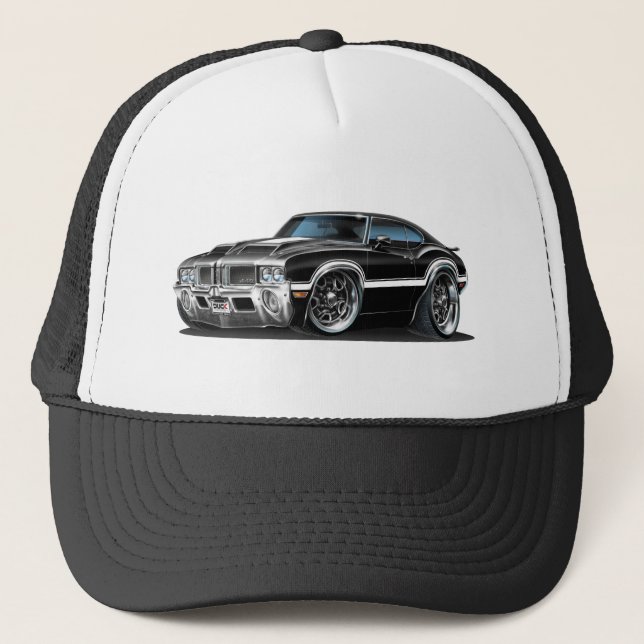 Casquette Voiture noire du sabre d'abordage 442 d'Olds (Devant)