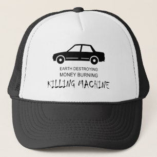 Casquette Voiture Terre Détruire de l'argent brûler la machi