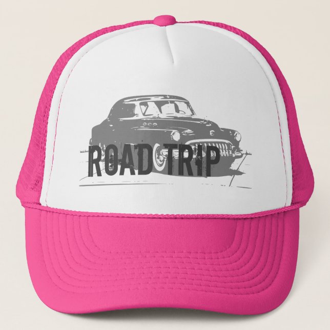 Casquette Voiture Vintage Voyage (Devant)