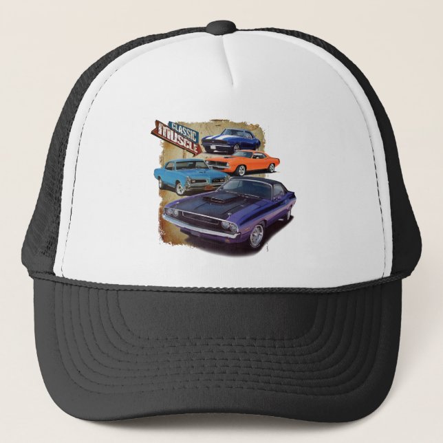 Casquette Voitures classiques de muscle (Devant)